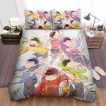 Mr. Osomatsu The Sextuplets & Nature Elementals Artwork Bed Sheets Spread Duvet Cover Bedding Sets