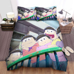 Mr. Osomatsu The Sextuplets Hanging Out Bed Sheets Spread Duvet Cover Bedding Sets