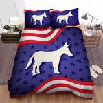 The Cattle - The Donkey In The American Flag Bed Sheets Spread Duvet Cover Bedding Sets