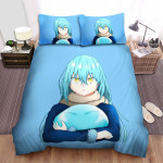 That Time I Got Reincarnated As A Slime (2018) Blue Background Movie Poster Bed Sheets Spread Comforter Duvet Cover Bedding Sets