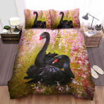 The Wild Animal - The Black Swan In The Wild Bed Sheets Spread Duvet Cover Bedding Sets