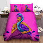 The Wild Animal - The Black Girl Hugging Her Swan Bed Sheets Spread Duvet Cover Bedding Sets