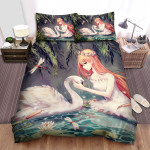 The Wild Animal - The Swan In Anime Art Bed Sheets Spread Duvet Cover Bedding Sets
