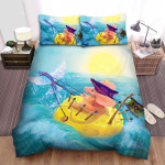 The Small Animal - The Mouse Riding A Flyingfish Bed Bed Sheets Spread Duvet Cover Bedding Sets