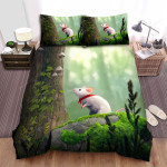 The Wildlife - The Red Scarf Mouse In Jungle Bed Sheets Spread Duvet Cover Bedding Sets