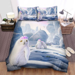 The Wild Bird - The Snow Owl In The Snowyfield Bed Sheets Spread Duvet Cover Bedding Sets