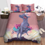 The Donkey Unicorn Art Bed Sheets Spread Duvet Cover Bedding Sets