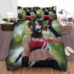Modern Ninja Girl Digital Portrait Artwork Bed Sheets Spread Duvet Cover Bedding Sets