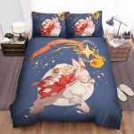 The Sheep Girl On A Donkey Bed Sheets Spread Duvet Cover Bedding Sets