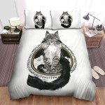 The Christmas Art - Hairy Yule Cat Art Bed Sheets Spread Duvet Cover Bedding Sets