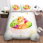 The Small Animal - The Hamster Eating Salad Bed Sheets Spread Duvet Cover Bedding Sets