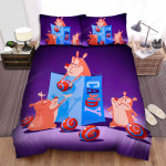 The Small Animal - The Hamster Passing Candy Bed Sheets Spread Duvet Cover Bedding Sets