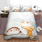 The Small Animal - The Hamster In The Winter Bed Sheets Spread Duvet Cover Bedding Sets