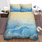 The Wild Creature - The Horse Running In The Sky Bed Sheets Spread Duvet Cover Bedding Sets