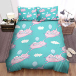 The Cute Animal - The Pig Unicorn Pattern Bed Sheets Spread Duvet Cover Bedding Sets