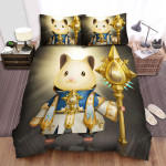 The Cute Animal - The Hamster Holding A Staff Bed Sheets Spread Duvet Cover Bedding Sets