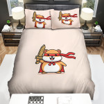 The Rodent - The Hamster Knight With A Wooden Sword Bed Sheets Spread Duvet Cover Bedding Sets