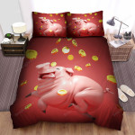 The Pig Under The Coins Bed Sheets Spread Duvet Cover Bedding Sets