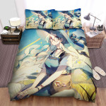 Little Witch Academia Diana Cavendish Art Painting Bed Sheets Spread Duvet Cover Bedding Sets