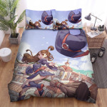 Little Witch Academia Kagari Atsuko Losing Her Hat Bed Sheets Spread Duvet Cover Bedding Sets