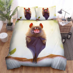 The Wild Animal - The Bat Hanging On A Tree Bed Sheets Spread Duvet Cover Bedding Sets