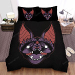 The Wild Animal - The Bat Face Bed Sheets Spread Duvet Cover Bedding Sets