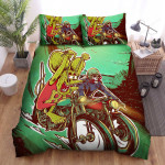 The Wildlife - The Rat On The Motorcycle Dress Bed Sheets Spread Duvet Cover Bedding Sets