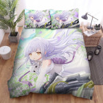 Assault Lily Kon Kanaho & Purple Flowers Bed Sheets Spread Duvet Cover Bedding Sets