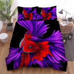 The Beautiful Betta Fish Art Bed Sheets Spread Duvet Cover Bedding Sets