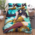 Monogatari Araragi Karen High Kick Bed Sheets Spread Duvet Cover Bedding Sets