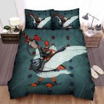 The Farm Animal - The Knight Riding On A Goose Bed Sheets Spread Duvet Cover Bedding Sets