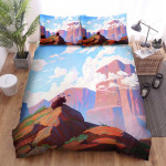 The Wild Animal - The Bison And The Birds Bed Sheets Spread Duvet Cover Bedding Sets