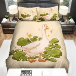 The Farm Animal - The Goose Among The Leaves Bed Sheets Spread Duvet Cover Bedding Sets