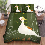 The Farm Animal - The Goose Crossing The Street Bed Sheets Spread Duvet Cover Bedding Sets