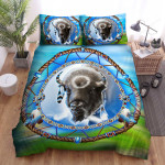 The Wild Animal - The Bison In The Circle Bed Sheets Spread Duvet Cover Bedding Sets