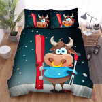 The Buffalo Ready For Skiing Bed Sheets Spread Duvet Cover Bedding Sets