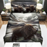 The Wild Animal - The Bison Breathing Art Bed Sheets Spread Duvet Cover Bedding Sets