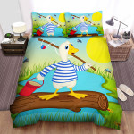The Goose Goes Fishing Bed Sheets Spread Duvet Cover Bedding Sets