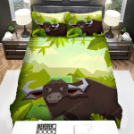The Buffalo In The Jungle Art Bed Sheets Spread Duvet Cover Bedding Sets