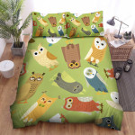 The Wildlife - The Seamless Owl Species Bed Sheets Spread Duvet Cover Bedding Sets