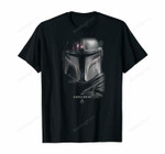 Star Wars The Mandalorian Dark Portrait T-Shirt