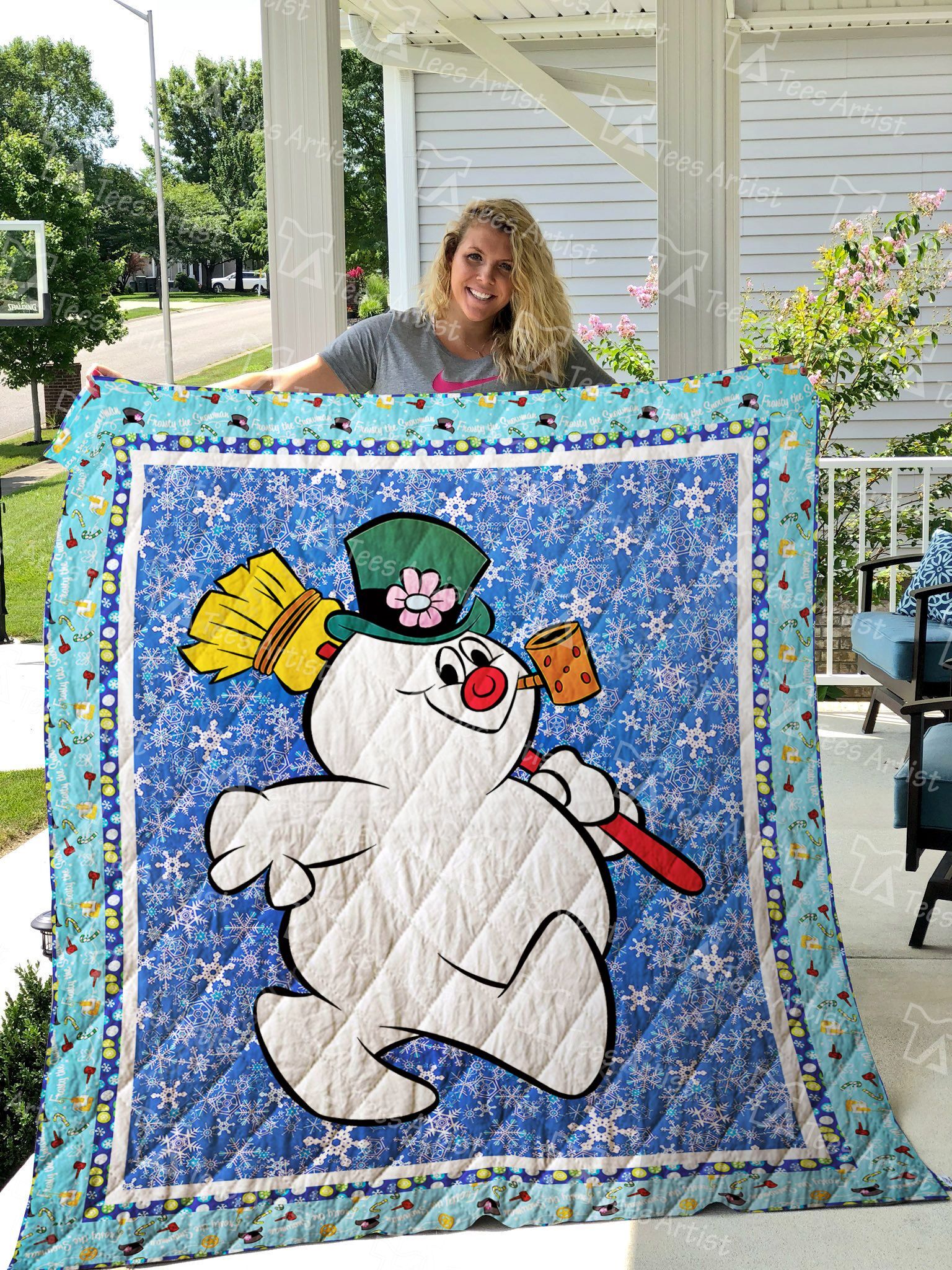 Frosty The Snowman Quilt Blanket 01429 - BeddingPrint