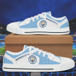 Manchester City F.C. Black White low top shoes for Fans SWIN0040