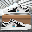 Newcastle United F.C. Black White low top shoes for Fans SWIN0041
