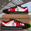 Liverpool F.C. Black White low top shoes for Fans SWIN0043