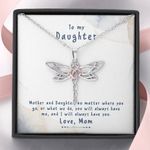 Dragonfly Necklace Mother and Daughter Love