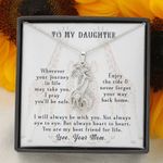 Giraffe Necklace for Daughter: I will always be with you