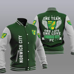 Norwich City One Team-One Life-One Love Baseball Jacket PTDA4585