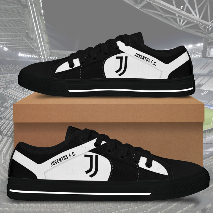 Juventus F.C. Black White low top shoes for Fans SWIN0092