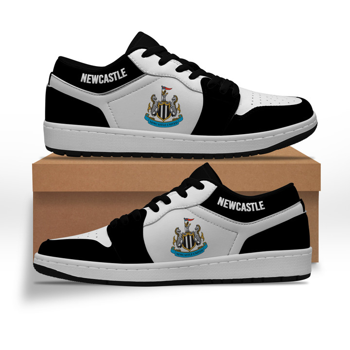 Newcastle United FC Black White JD Sneakers Shoes SWIN0196